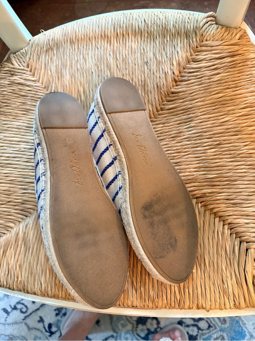Sam Edelman Kathleen Espadrilles Size 7, Fabric and Leather Like New